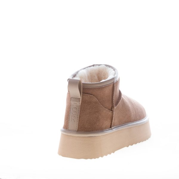 HOOR donna stivaletto Vega in camoscio MARRONE con fodera in eco-pelliccia - immagine 3
