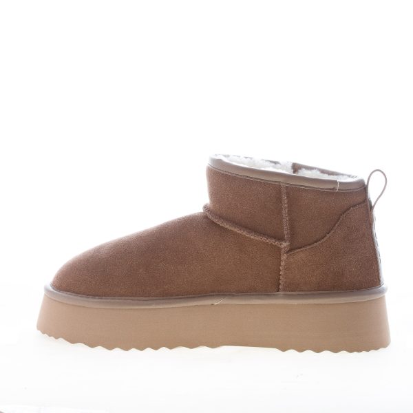 HOOR donna stivaletto Vega in camoscio MARRONE con fodera in eco-pelliccia - immagine 4