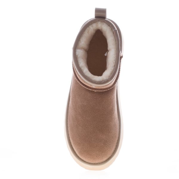 HOOR donna stivaletto Vega in camoscio MARRONE con fodera in eco-pelliccia - immagine 5