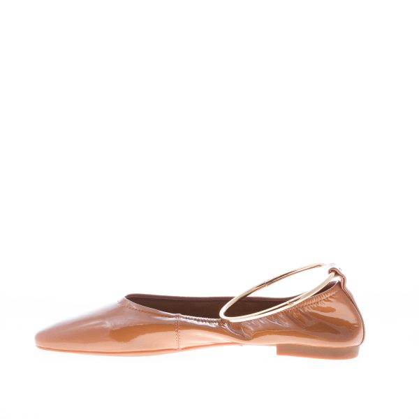 JEFFREY CAMPBELL donna ballerina Tippy in vernice CUOIO con cinturino braccialetto alla caviglia - immagine 4