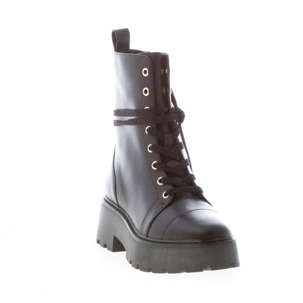MICHAEL KORS donna anfibio Blake in pelle NERO con lacci e zip. Tacco 5,5 cm - immagine 2