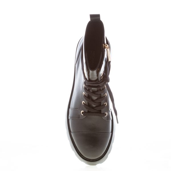 MICHAEL KORS donna anfibio Blake in pelle NERO con lacci e zip. Tacco 5,5 cm - immagine 5