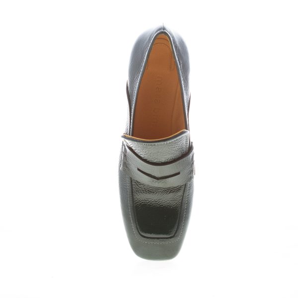 MARA BINI donna mocassino accollato Perla in naplak MUSCHIO con mascherina. Tacco 6 cm - immagine 5
