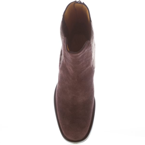 MARA BINI donna stivaletto Fabia in camoscio TESTA DI MORO con zip. Tacco 6,5 cm - immagine 5