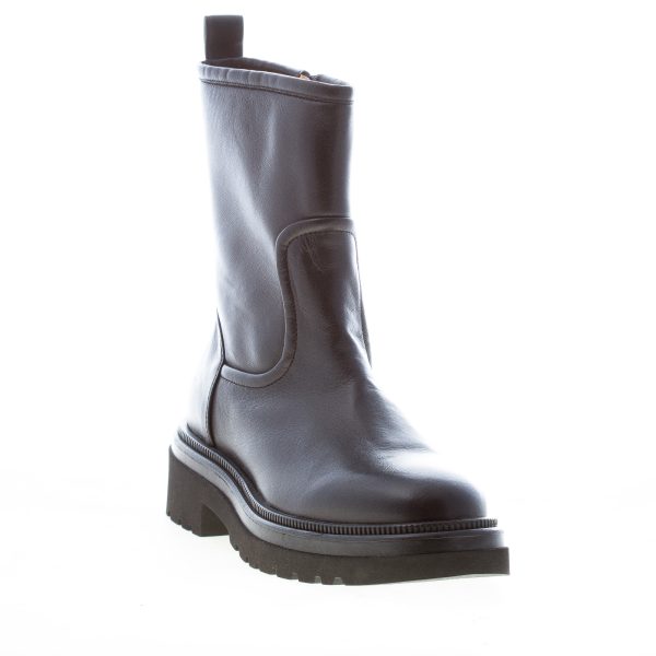 MARA BINI donna stivaletto Hester in nappa NERO con zip. Suola carrarmato. Tacco 5 cm - immagine 2