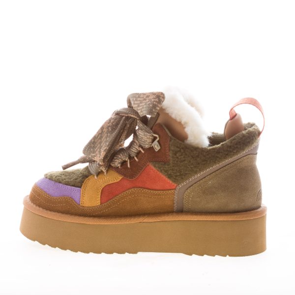 MISS OLIVIA donna polacchino Moon in camoscio e eco-pelliccia MULTICOLORE - immagine 4