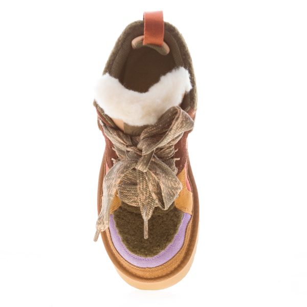 MISS OLIVIA donna polacchino Moon in camoscio e eco-pelliccia MULTICOLORE - immagine 5