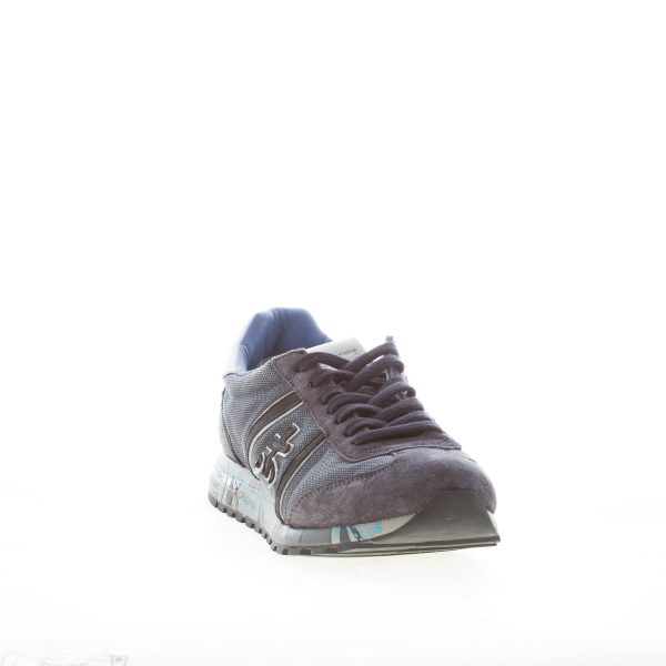 PREMIATA uomo sneaker Lucy 7770 in tessuto tecnico e camoscio delavè BLU - immagine 2