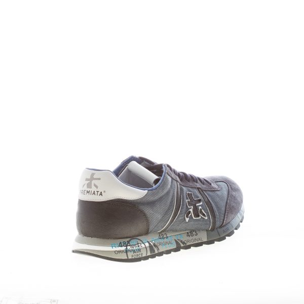 PREMIATA uomo sneaker Lucy 7770 in tessuto tecnico e camoscio delavè BLU - immagine 3