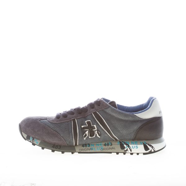 PREMIATA uomo sneaker Lucy 7770 in tessuto tecnico e camoscio delavè BLU - immagine 4