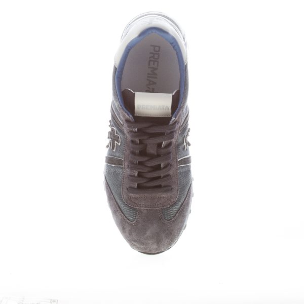PREMIATA uomo sneaker Lucy 7770 in tessuto tecnico e camoscio delavè BLU - immagine 5
