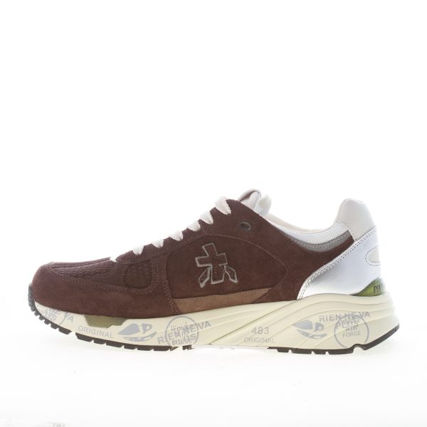 PREMIATA donna sneaker MASED 7895 in camoscio MARRONE - immagine 4