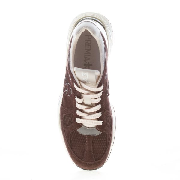 PREMIATA donna sneaker MASED 7895 in camoscio MARRONE - immagine 5