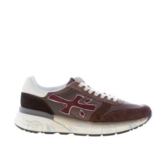 PREMIATA uomo sneaker Mick 7714 in tessuto tecnico e camoscio MARRONE più bordeaux