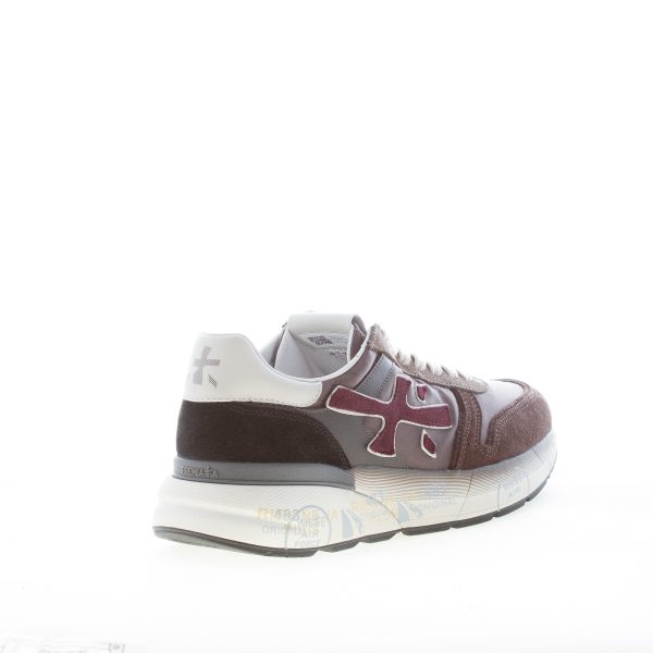 PREMIATA uomo sneaker Mick 7714 in tessuto tecnico e camoscio MARRONE più bordeaux - immagine 3
