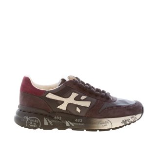 PREMIATA uomo sneaker Mick 7719 in camoscio TESTA DI MORO e tessuto grigio
