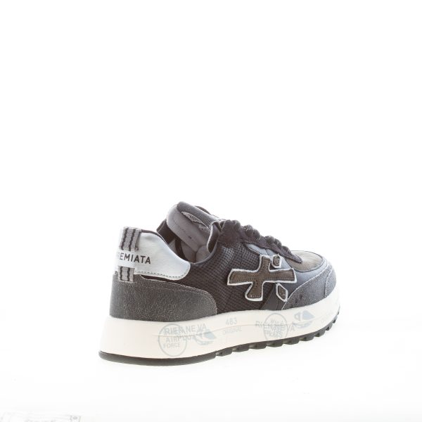 PREMIATA uomo sneaker Nous 7723 in tessuto e nabuk NERO FANGO - immagine 3