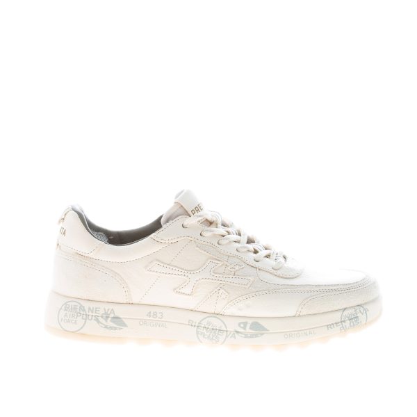 PREMIATA uomo sneaker Nous 7733 in pelle martellata e camoscio AVORIO