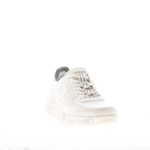 PREMIATA uomo sneaker Nous 7733 in pelle martellata e camoscio AVORIO - immagine 2