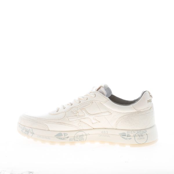 PREMIATA uomo sneaker Nous 7733 in pelle martellata e camoscio AVORIO - immagine 4