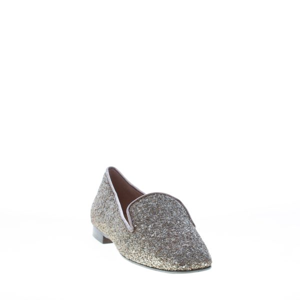 MARIA CRISTINA donna slipper in pelle con finitura glitter BRONZO - immagine 2