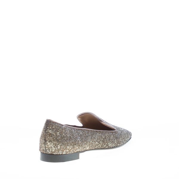 MARIA CRISTINA donna slipper in pelle con finitura glitter BRONZO - immagine 3