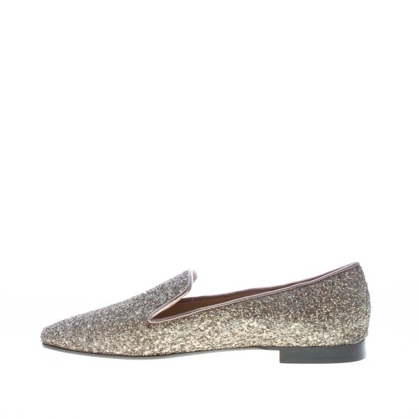 MARIA CRISTINA donna slipper in pelle con finitura glitter BRONZO - immagine 4