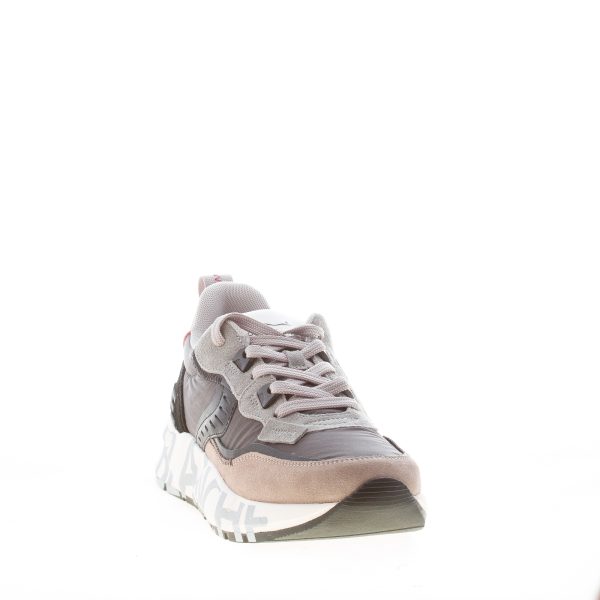 VOILE BLANCHE uomo sneaker Club01 in camoscio e tessuto TORTORA ANTRACITE - immagine 2