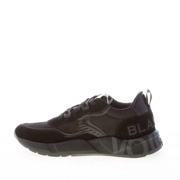 VOILE BLANCHE uomo sneaker Club01 in camoscio e tessuto tecnico NERO - immagine 4