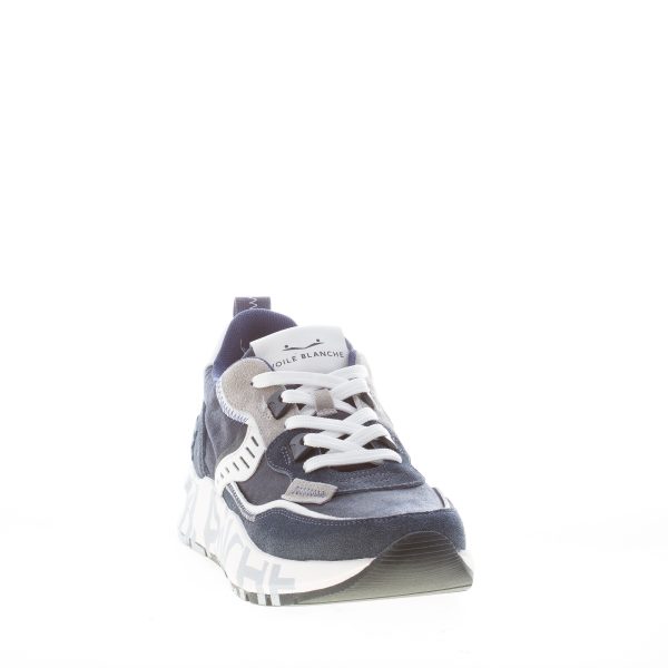 VOILE BLANCHE uomo sneaker Club01 in camoscio e tessuto tecnico BLU BIANCO - immagine 2