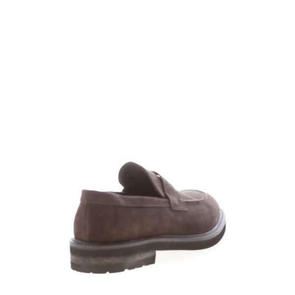 JEROLD WILTON uomo mocassino in crosta MOKA con mascherina penny. Suola gomma - immagine 3