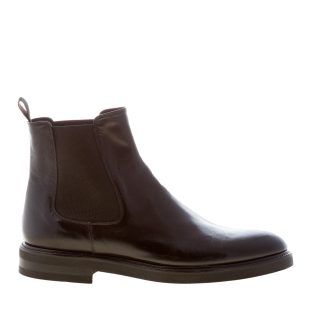 JEROLD WILTON uomo stivaletto Chelsea in pelle NERO. Suola gomma