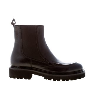 JEROLD WILTON donna stivaletto Chelsea in pelle NERO con vaschetta. Suola gomma