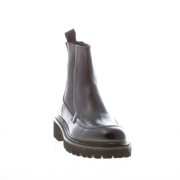 JEROLD WILTON donna stivaletto Chelsea in pelle NERO con vaschetta. Suola gomma - immagine 2