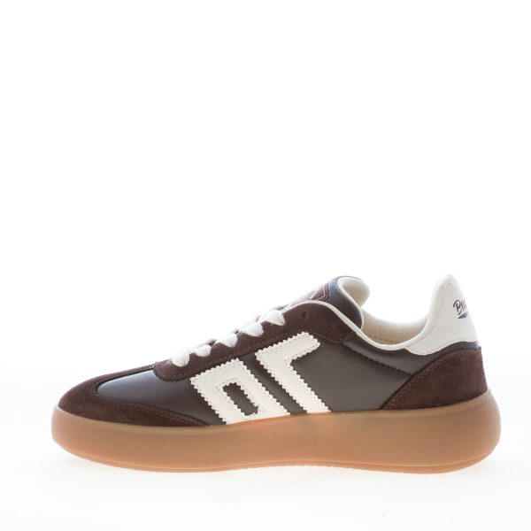 BACK 70 donna sneaker Brooklyn in nappa e camoscio COFFEE BUTTER - immagine 4