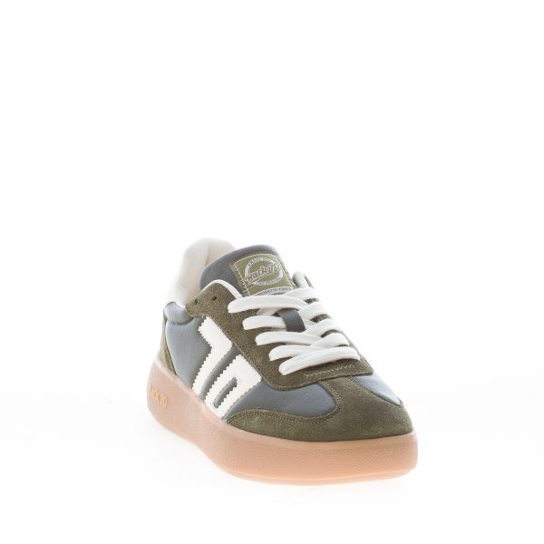 BACK 70 donna sneaker Brooklyn in nappa e camoscio FOREST BUTTER - immagine 2
