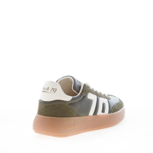 BACK 70 donna sneaker Brooklyn in nappa e camoscio FOREST BUTTER - immagine 3