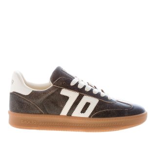 BACK 70 uomo sneaker Double in pelle vintage GUN BUTTER