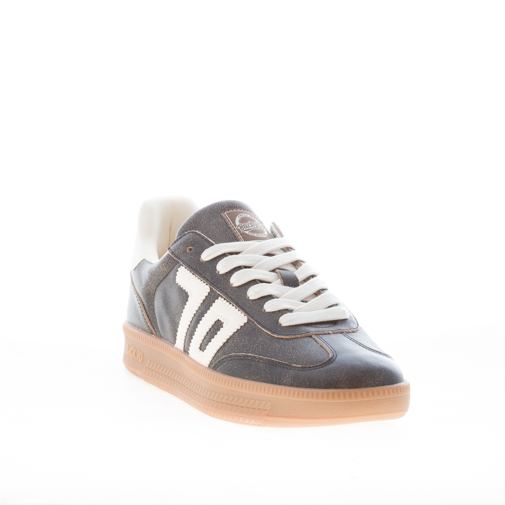 BACK 70 uomo sneaker Double in pelle vintage GUN BUTTER - immagine 2