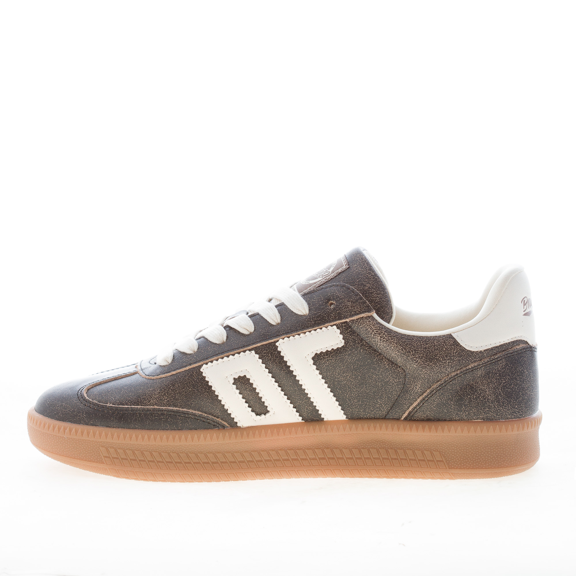 BACK 70 uomo sneaker Double in pelle vintage GUN BUTTER - immagine 4