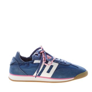 BACK 70 donna sneaker Rocket in camoscio e nylon NAVY più latte