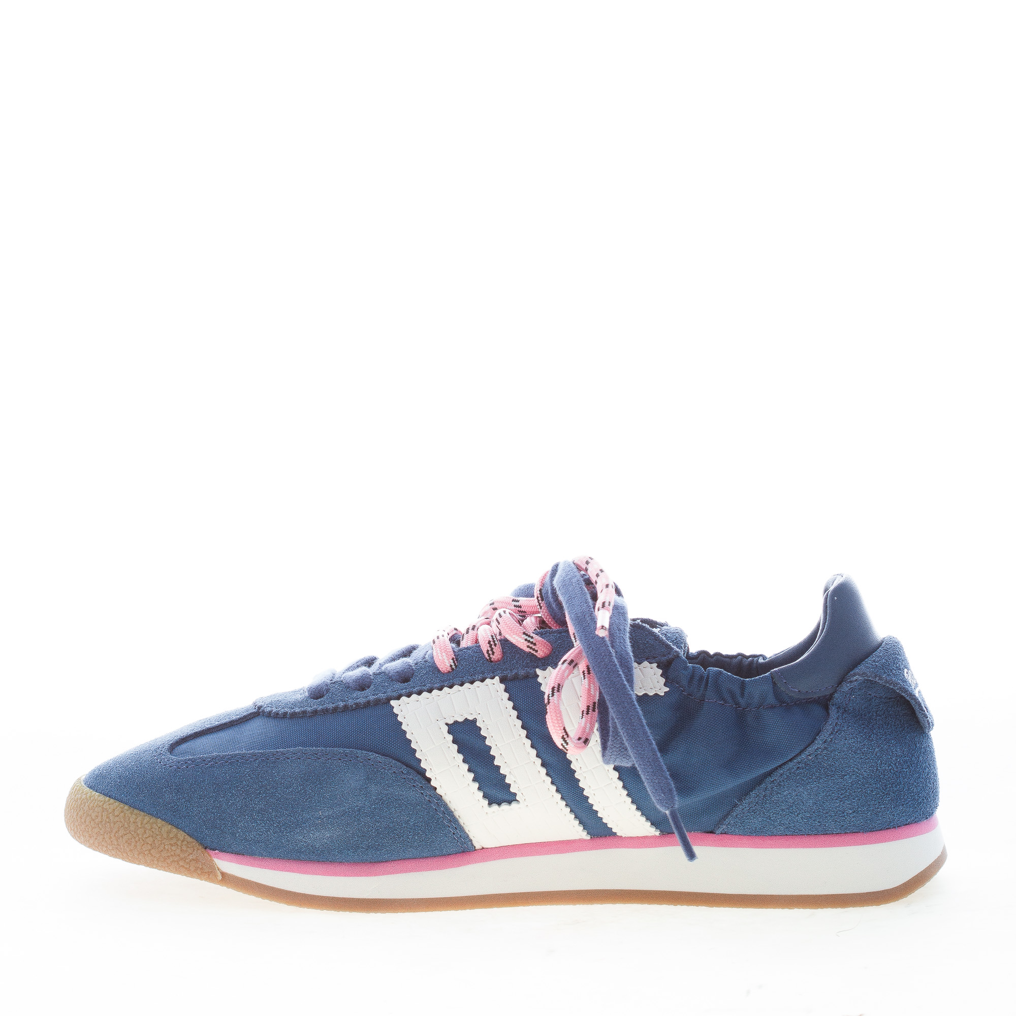 BACK 70 donna sneaker Rocket in camoscio e nylon NAVY più latte - immagine 4