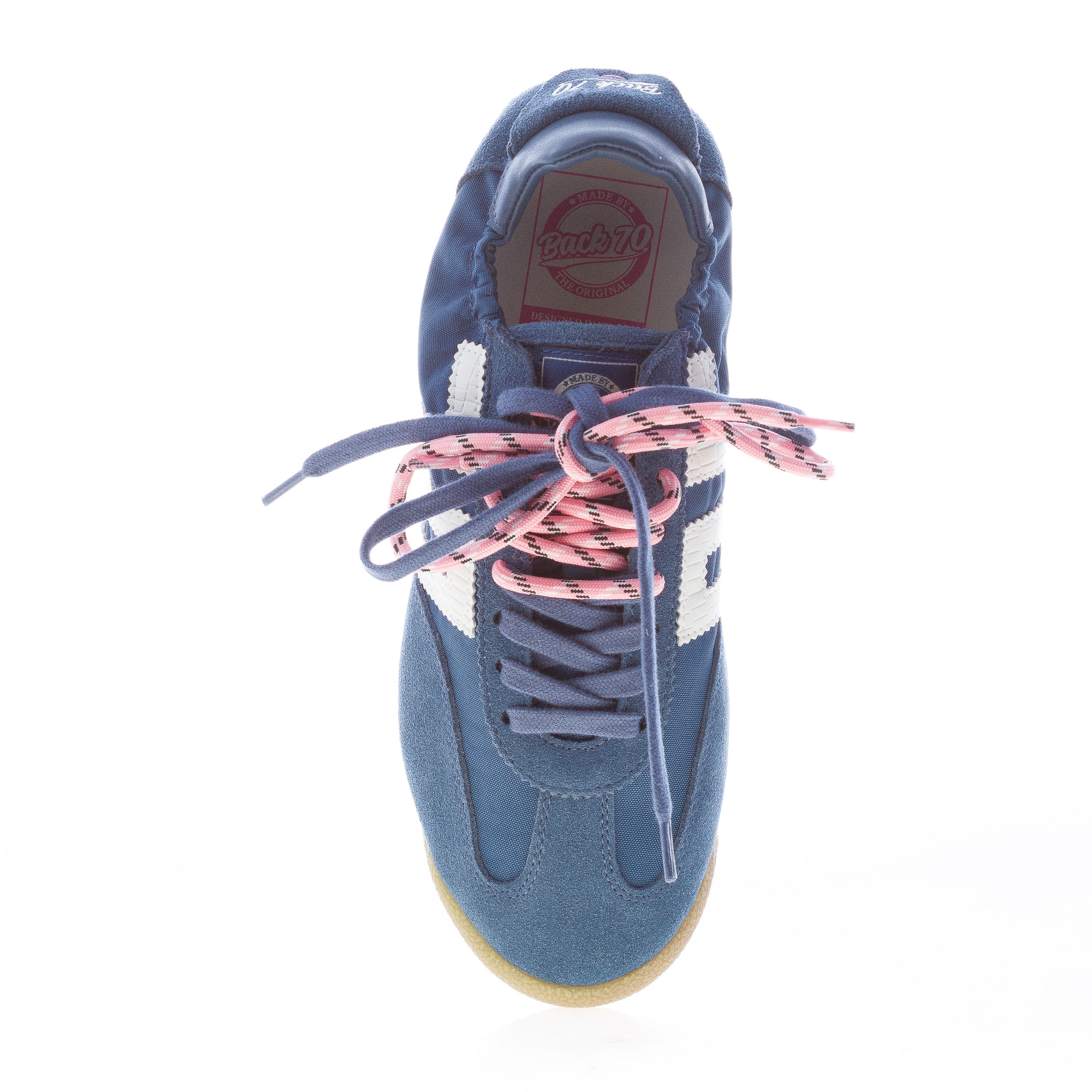 BACK 70 donna sneaker Rocket in camoscio e nylon NAVY più latte - immagine 5