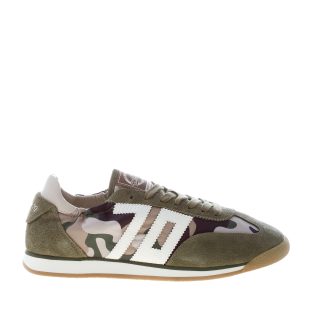 BACK 70 uomo sneaker Rocket in camoscio e nylon VERDE CAMOUFLAGE