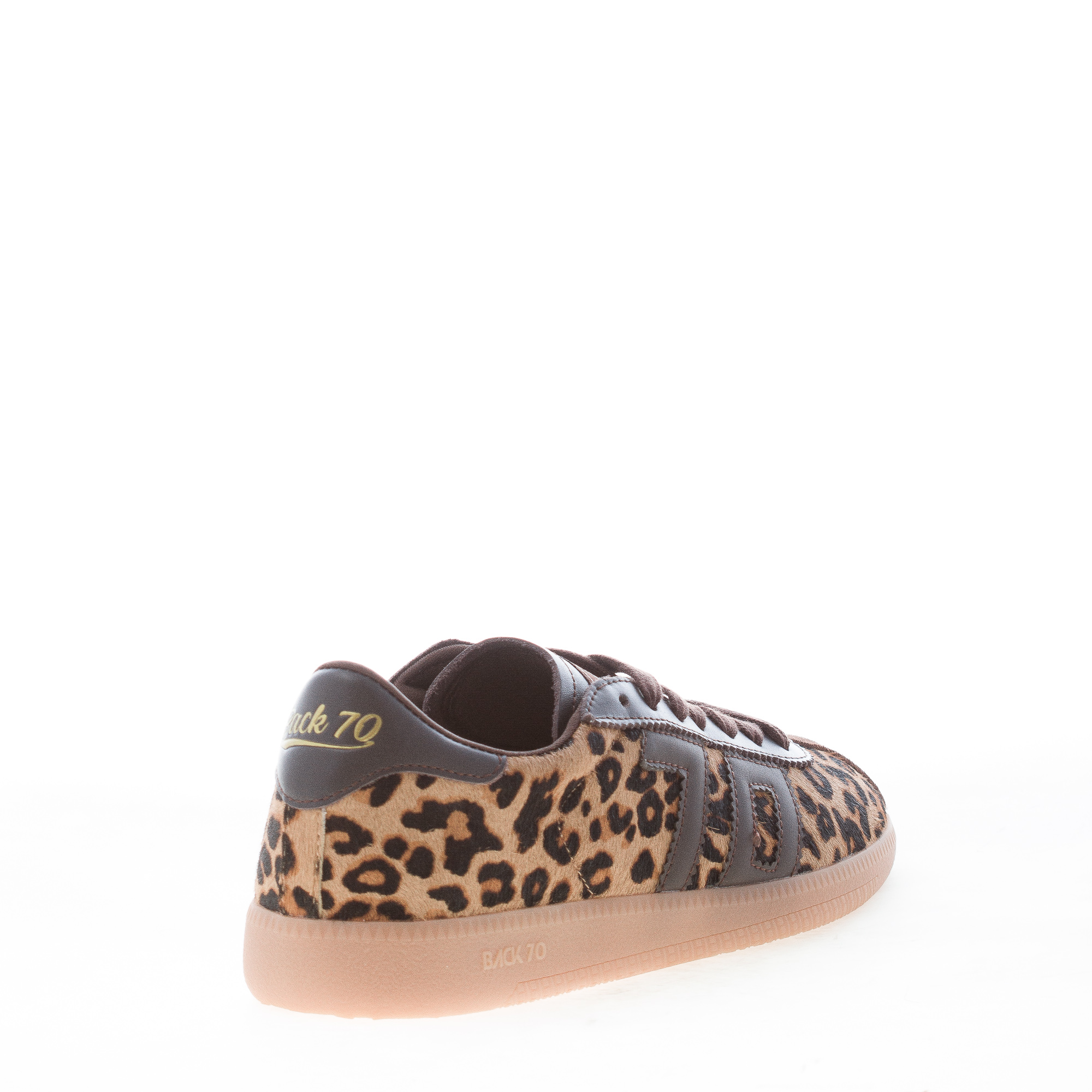BACK 70 donna sneaker Shelly Fur Leo/Coffee in eco-pony LEOPARDO più marrone - immagine 3