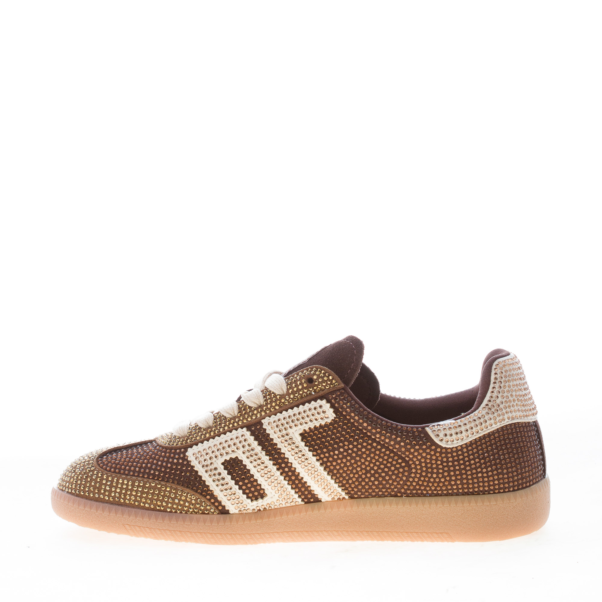 BACK 70 donna sneaker Cloud Star Strass COFFEE-GOLD - immagine 4