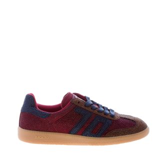 BACK 70 donna sneaker Cloud Star Strass COFFEE-NAVY nei colori CAFFE' BORDEAUX BLU