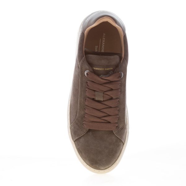 ALEXANDER SMITH uomo sneaker Soho in suede slavato TESTA DI MORO - immagine 5