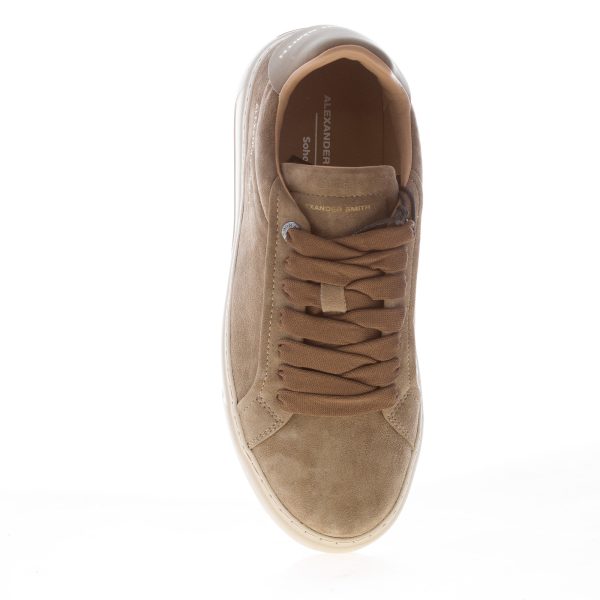 ALEXANDER SMITH uomo sneaker Soho in suede slavato TAUPE - immagine 5