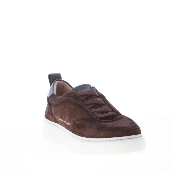 ALEXANDER SMITH uomo sneaker slip on York in suede slavato TESTA DI MORO - immagine 2
